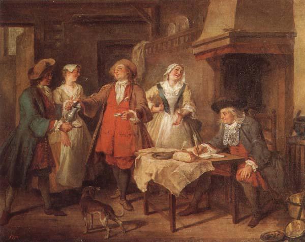 Nicolas Lancret The Marriage Contract oil painting image